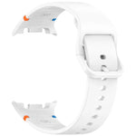 Para Samsung Galaxy Watch8 / Watch8 Classic Correia de Relógio em Silicone de Cor Sólida com Costura, S, M