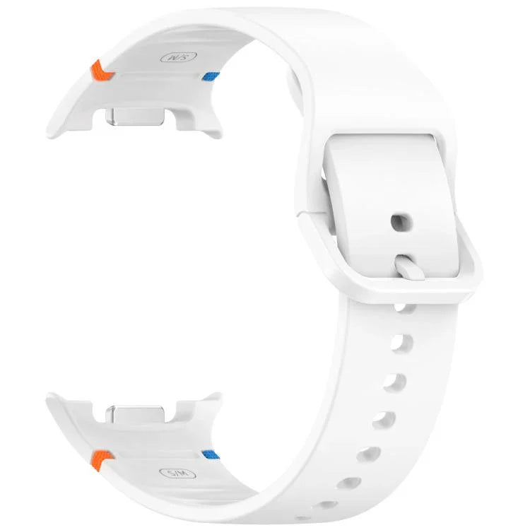 Para Samsung Galaxy Watch8 / Watch8 Classic Correia de Relógio em Silicone de Cor Sólida com Costura, S, M