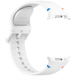 Para Samsung Galaxy Watch8 / Watch8 Classic Correia de Relógio em Silicone de Cor Sólida com Costura, S, M