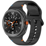 Para Samsung Galaxy Watch8 / Watch8 Classic Correia de Relógio em Silicone de Cor Sólida com Costura, S, M