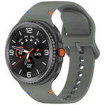 Para Samsung Galaxy Watch8 / Watch8 Classic Correia de Relógio em Silicone de Cor Sólida com Costura, S, M