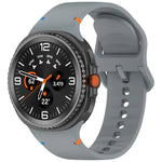 Para Samsung Galaxy Watch8 / Watch8 Classic Correia de Relógio em Silicone de Cor Sólida com Costura, S, M