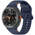 Para Samsung Galaxy Watch8 / Watch8 Classic Correia de Relógio em Silicone de Cor Sólida com Costura, S, M