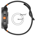 Para Samsung Galaxy Watch8 / Watch8 Classic Correia de Relógio em Silicone de Cor Sólida com Costura, S, M