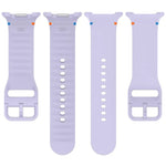 Para Samsung Galaxy Watch8 / Watch8 Classic Correia de Relógio em Silicone de Cor Sólida com Costura, S, M