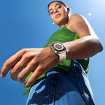 Correia de Relógio Magnética em Silicone com Escamas de Dragão de Aço, Para Apple Watch 46mm / 49mm / 45mm / 44mm