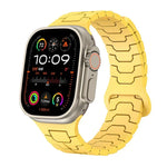 Correia de Relógio Magnética em Silicone com Escamas de Dragão de Aço, Para Apple Watch 46mm / 49mm / 45mm / 44mm