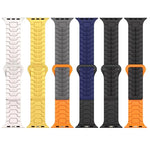 Correia de Relógio Magnética em Silicone com Escamas de Dragão de Aço, Para Apple Watch 46mm / 49mm / 45mm / 44mm