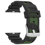 Correia de Relógio em Silicone Bicolor com Textura de Diamante, Para Apple Watch 46mm / 49mm / 45mm / 44mm
