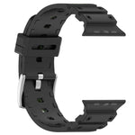 Correia de Relógio em Silicone Bicolor com Textura de Diamante, Para Apple Watch 46mm / 49mm / 45mm / 44mm