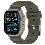 Correia de Relógio em Silicone Bicolor com Textura de Diamante, Para Apple Watch 46mm / 49mm / 45mm / 44mm