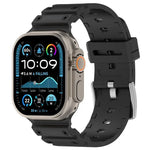 Correia de Relógio em Silicone Bicolor com Textura de Diamante, Para Apple Watch 46mm / 49mm / 45mm / 44mm