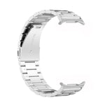 Pulseira de relógio em aço inoxidável com três contas e ferramenta de remoção, para Samsung Galaxy Watch8 / Watch8 Classic