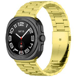 Pulseira de relógio em aço inoxidável com três contas e ferramenta de remoção, para Samsung Galaxy Watch8 / Watch8 Classic