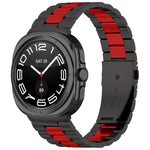 Pulseira de relógio em aço inoxidável com três contas e ferramenta de remoção, para Samsung Galaxy Watch8 / Watch8 Classic