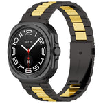 Pulseira de relógio em aço inoxidável com três contas e ferramenta de remoção, para Samsung Galaxy Watch8 / Watch8 Classic