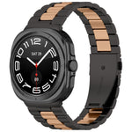 Pulseira de relógio em aço inoxidável com três contas e ferramenta de remoção, para Samsung Galaxy Watch8 / Watch8 Classic