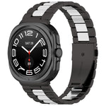 Pulseira de relógio em aço inoxidável com três contas e ferramenta de remoção, para Samsung Galaxy Watch8 / Watch8 Classic