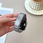 Pulseira de Relógio em Aço Inoxidável Destacável com Laterais Curvas, Para Apple Watch 46mm / 49mm / 45mm / 44mm, Para Apple Watch 42mm / 41mm / 40mm / 38mm