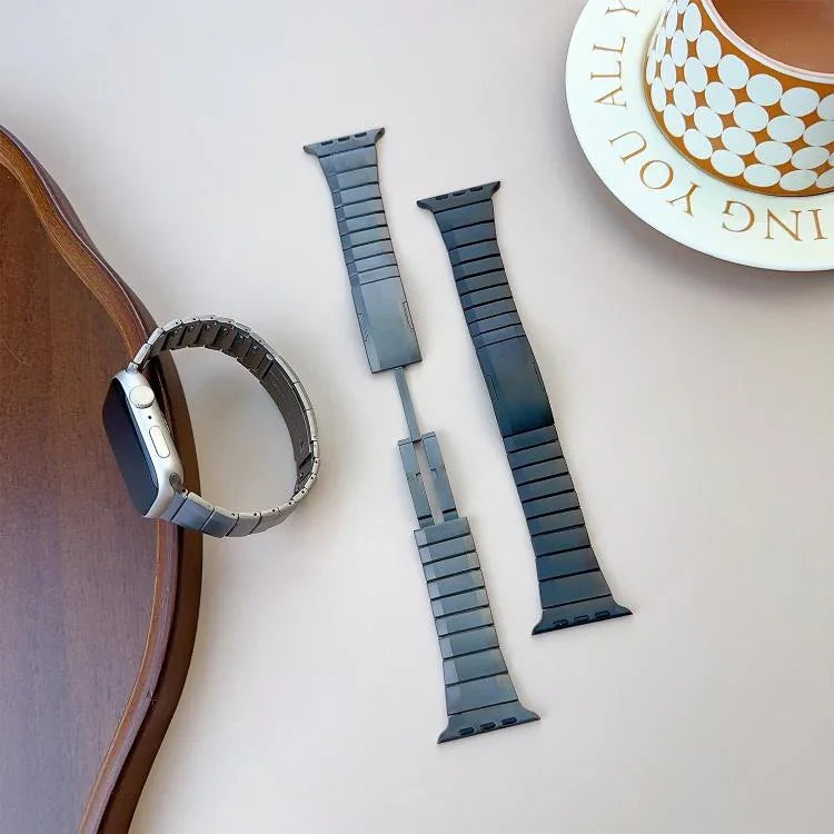 Pulseira de Relógio em Aço Inoxidável Destacável com Laterais Curvas, Para Apple Watch 46mm / 49mm / 45mm / 44mm, Para Apple Watch 42mm / 41mm / 40mm / 38mm