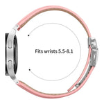 Correia de Relógio em Pele com Textura Lychee, Fivela Turtle Back em Prateado, Para Samsung Galaxy Watch 7 40 / 44mm