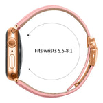 Pulseira de Relógio em Pele com Textura de Lichia e Fivela Tartaruga Dourada Rosa, Para Apple Watch 46mm / 49mm / 45mm / 44mm, Para Apple Watch 42mm / 41mm / 40mm / 38mm