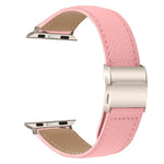 Pulseira de Relógio em Pele com Textura de Lichia e Fivela Tartaruga Starlight, Para Apple Watch 46mm / 49mm / 45mm / 44mm, Para Apple Watch 42mm / 41mm / 40mm / 38mm