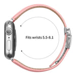 Pulseira de Relógio em Pele com Textura de Lichia e Fivela Tartaruga Prateada, Para Apple Watch 46mm / 49mm / 45mm / 44mm, Para Apple Watch 42mm / 41mm / 40mm / 38mm