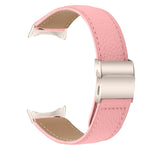 Correia de relógio em pele com textura de lichia e fecho de fivela em forma de casco de tartaruga Starlight, para Google Pixel Watch 4 / 3 / 2 / 1 41mm