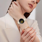 Correia de relógio em pele com textura de lichia e fecho de fivela em forma de casco de tartaruga Starlight, para Google Pixel Watch 4 / 3 / 2 / 1 41mm