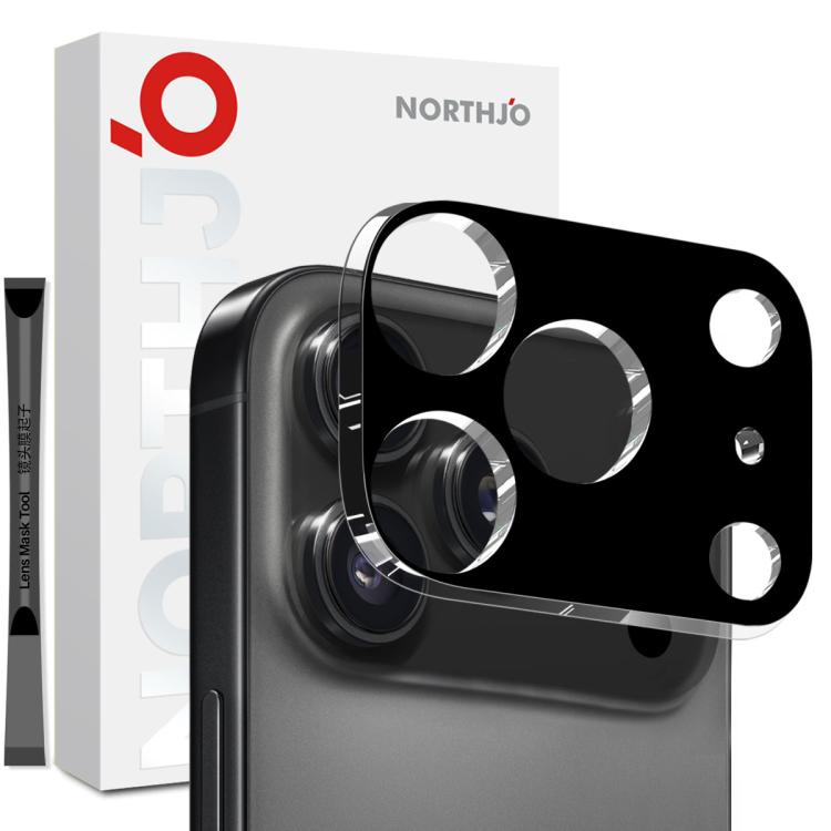 Protetor de lente de câmara NORTHJO 3D HD em vidro temperado, para iPhone 17 Pro Max, para iPhone 17 Pro, para iPhone 17, para iPhone Air