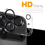 2pcs NORTHJO Camera Lens Protector 3D Night Shot Tempered Glass Film, For iPhone 17 Pro Max, For iPhone 17 Pro, For iPhone 17, For iPhone Air