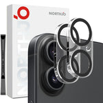2pcs NORTHJO Camera Lens Protector 3D Night Shot Tempered Glass Film, For iPhone 17 Pro Max, For iPhone 17 Pro, For iPhone 17, For iPhone Air