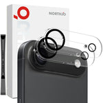 2pcs NORTHJO Camera Lens Protector 3D Night Shot Tempered Glass Film, For iPhone 17 Pro Max, For iPhone 17 Pro, For iPhone 17, For iPhone Air