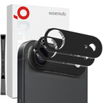 2 unidades de película de vidro temperado 3D HD para proteção da lente da câmara NORTHJO, para iPhone 17 Pro Max, para iPhone 17 Pro, para iPhone 17, para iPhone Air