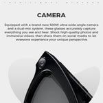 Óculos Inteligentes M01, com Câmara HD, Suporta Chamada Bluetooth, Tradução Inteligente AI