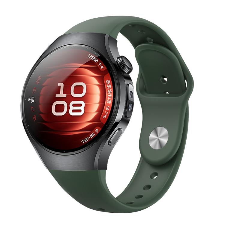 Reverse Buckle Silicone Watch Band, For Huawei Watch 5 42mm, For Huawei Watch 5 46mm
