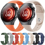Reverse Buckle Silicone Watch Band, For Huawei Watch 5 42mm, For Huawei Watch 5 46mm