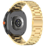 Correia de Relógio Slim de Aço Inoxidável com Três Contas, Para Samsung Galaxy Watch8 / Watch8 Classic