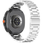 Correia de Relógio Slim de Aço Inoxidável com Três Contas, Para Samsung Galaxy Watch8 / Watch8 Classic