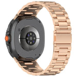 Correia de Relógio Slim de Aço Inoxidável com Três Contas, Para Samsung Galaxy Watch8 / Watch8 Classic