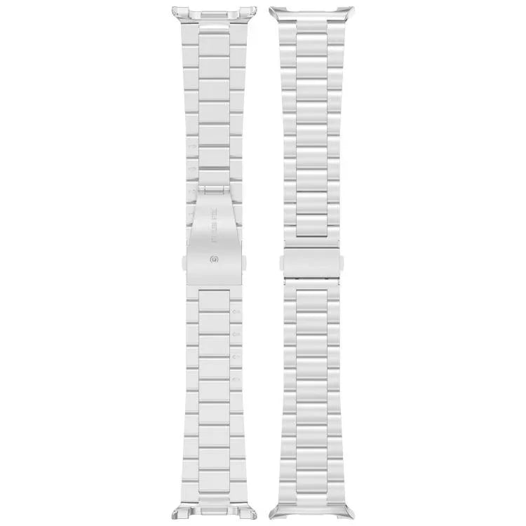 Correia de Relógio Slim de Aço Inoxidável com Três Contas, Para Samsung Galaxy Watch8 / Watch8 Classic