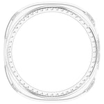 Capa de Relógio Oca de PC com Diamantes em Única Fileira e Cobertura Parcial, Para Samsung Galaxy Watch 8 44mm, Para Samsung Galaxy Watch 8 40mm