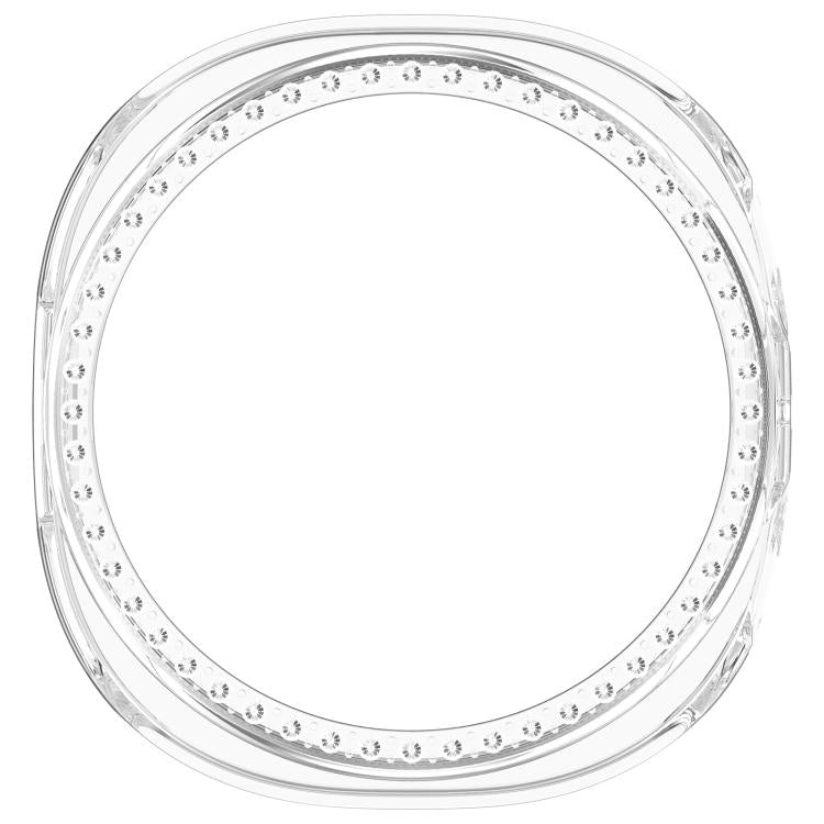 Capa de Relógio Oca de PC com Diamantes em Única Fileira e Cobertura Parcial, Para Samsung Galaxy Watch 8 44mm, Para Samsung Galaxy Watch 8 40mm