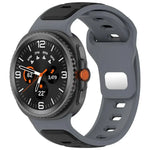 Correia de Relógio em Silicone Bicolor com Fivela Invertida, Para Samsung Galaxy Watch8 / Watch8 Classic