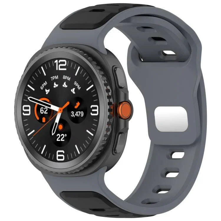 Correia de Relógio em Silicone Bicolor com Fivela Invertida, Para Samsung Galaxy Watch8 / Watch8 Classic