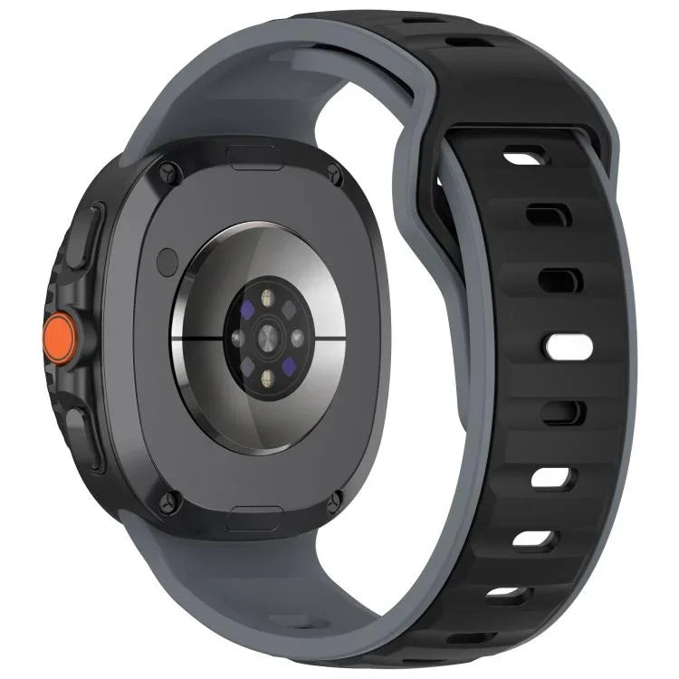 Correia de Relógio em Silicone Bicolor com Fivela Invertida, Para Samsung Galaxy Watch8 / Watch8 Classic