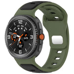 Correia de Relógio em Silicone Bicolor com Fivela Invertida, Para Samsung Galaxy Watch8 / Watch8 Classic