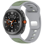 Correia de Relógio em Silicone Bicolor com Fivela Invertida, Para Samsung Galaxy Watch8 / Watch8 Classic
