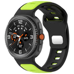 Correia de Relógio em Silicone Bicolor com Fivela Invertida, Para Samsung Galaxy Watch8 / Watch8 Classic